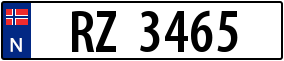 Trailer License Plate